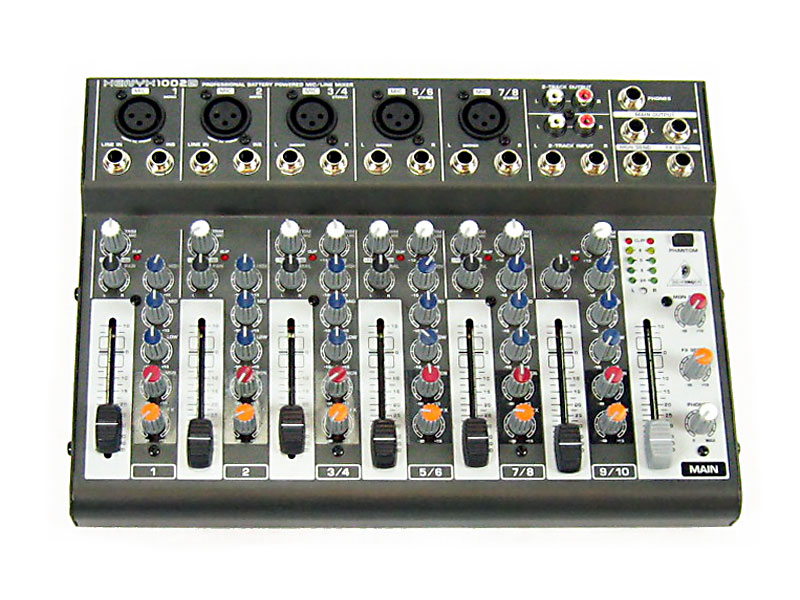 Behringer 1002B Xenyx Battery-Operated 10-Channel Audio Mixer